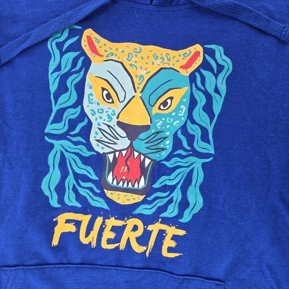 Blue Graphic Fuerte Sweatshirt Hoodie by Sonoma Community - Picture 2 of 9